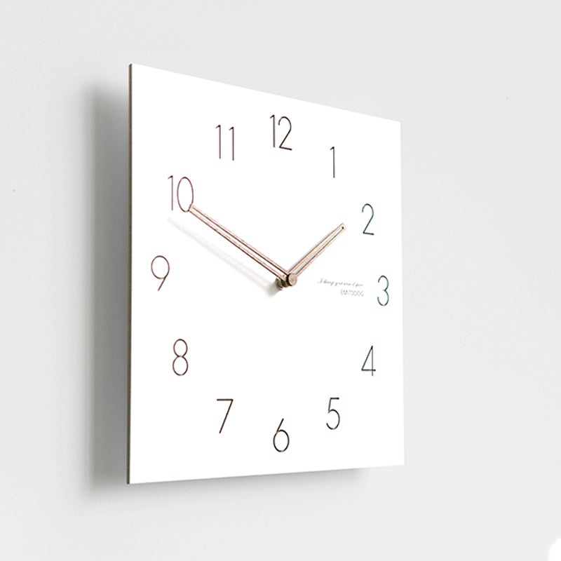 TempoFrame | Modern White Geometric Wall Clock