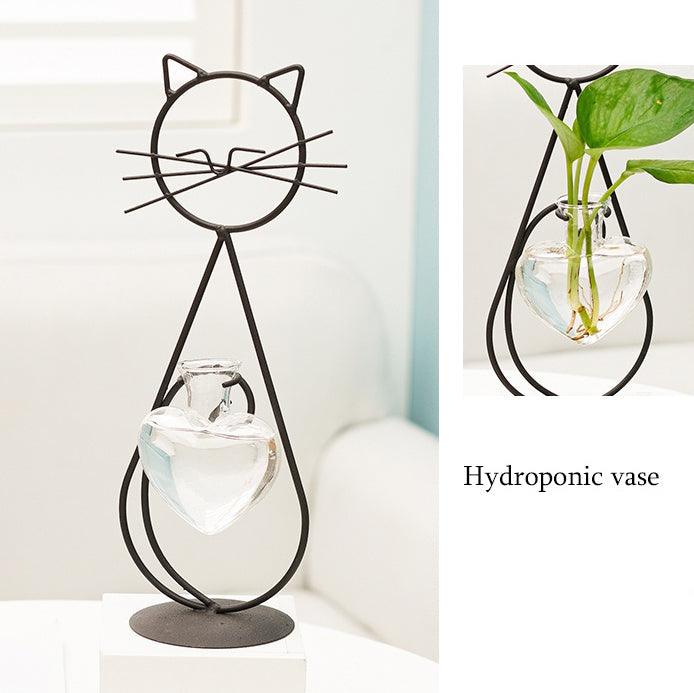 Purrfect Bloom | Iron Cat Planter