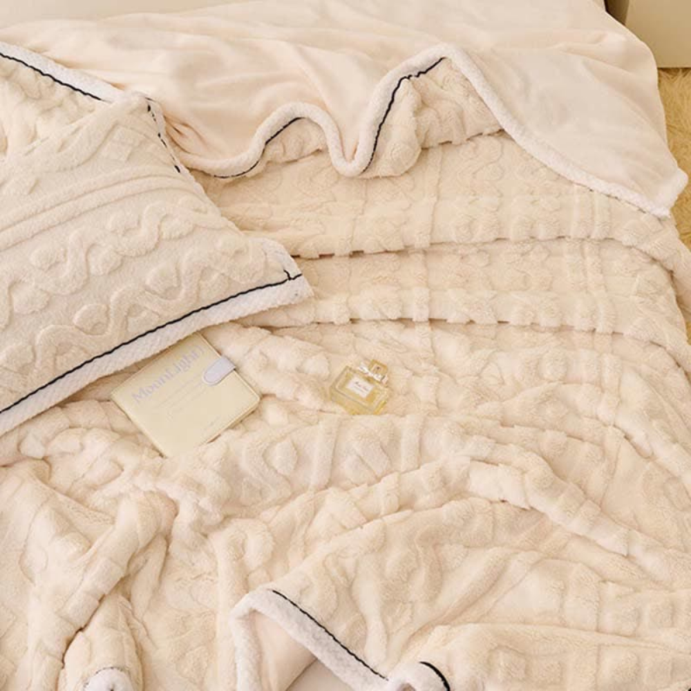 VelvetLoom | Ultra-Soft Jacquard Fleece Blanket