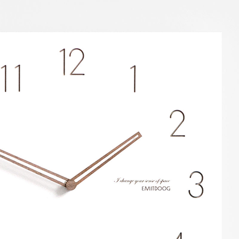 TempoFrame | Modern White Geometric Wall Clock