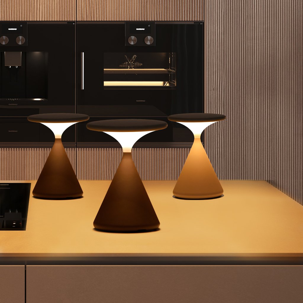 AeronGlow | Wireless Hourglass Table Lamp