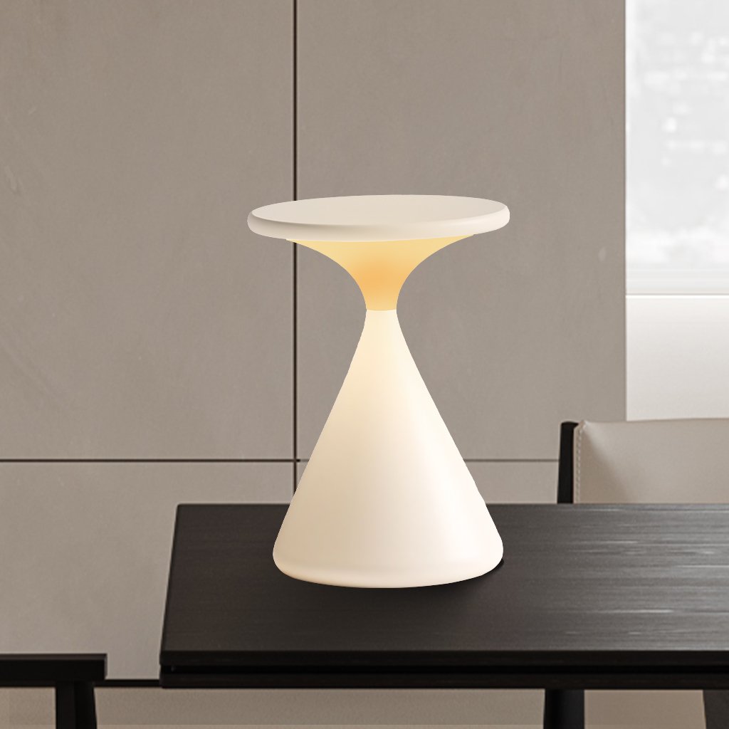 AeronGlow | Wireless Hourglass Table Lamp