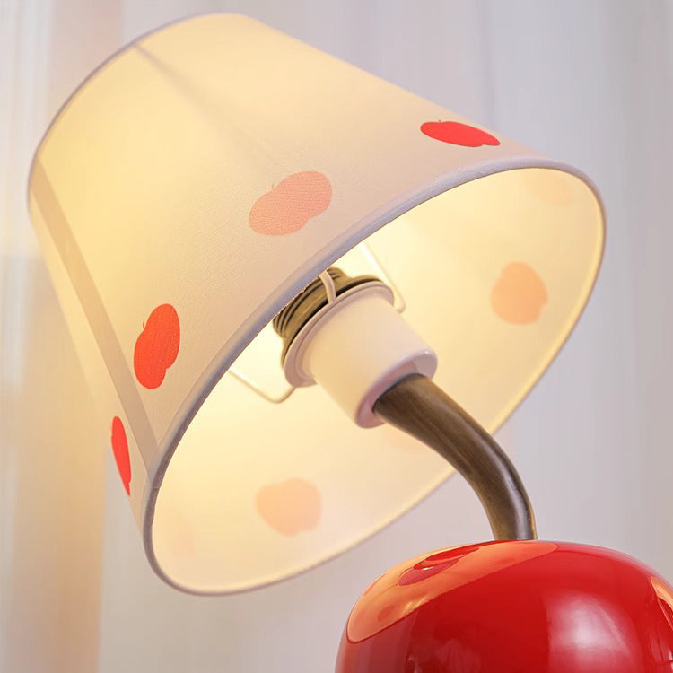 RainbowGlow | Contemporary Round Striped Apple Table Lamp