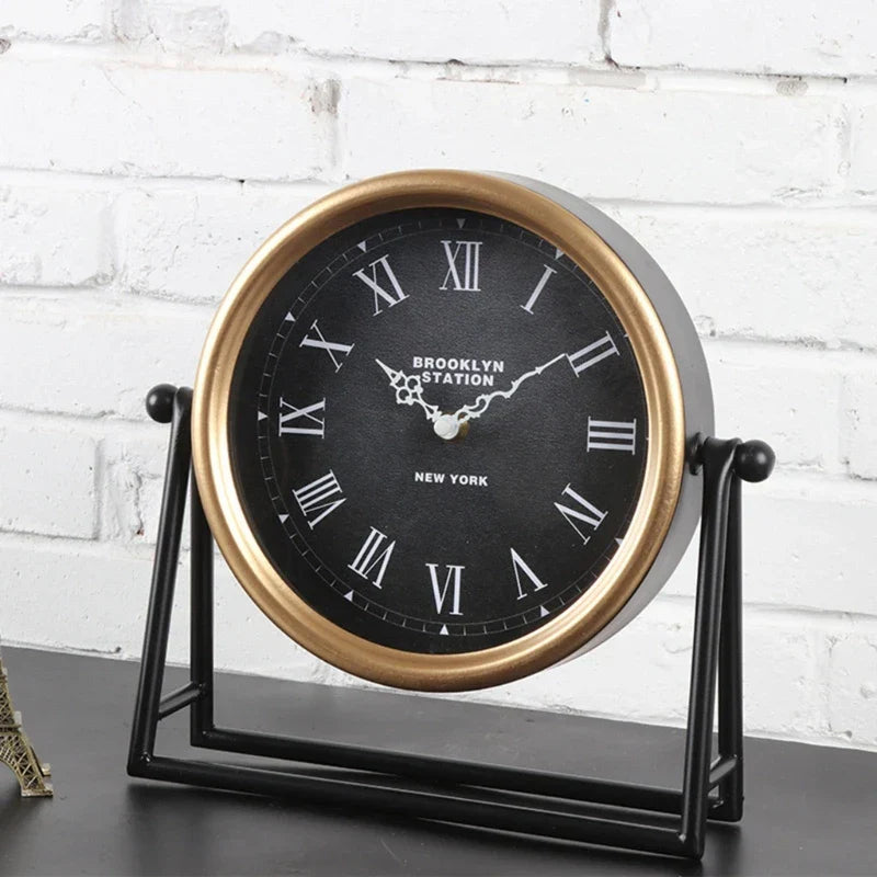 ClassicTock | Vintage-Inspired Metal Desk Clock