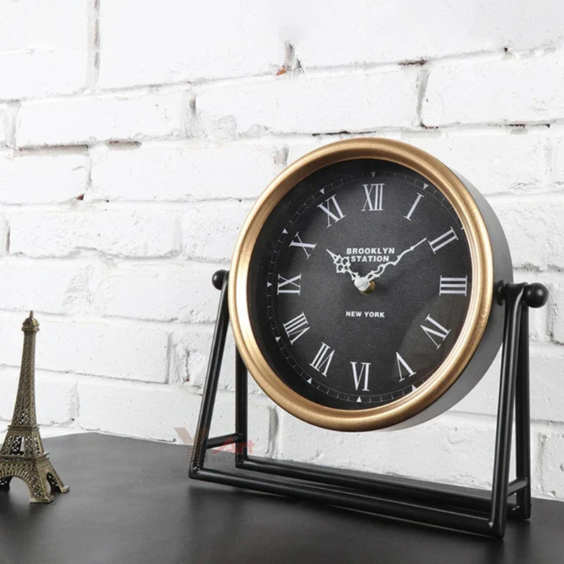 ClassicTock | Vintage-Inspired Metal Desk Clock