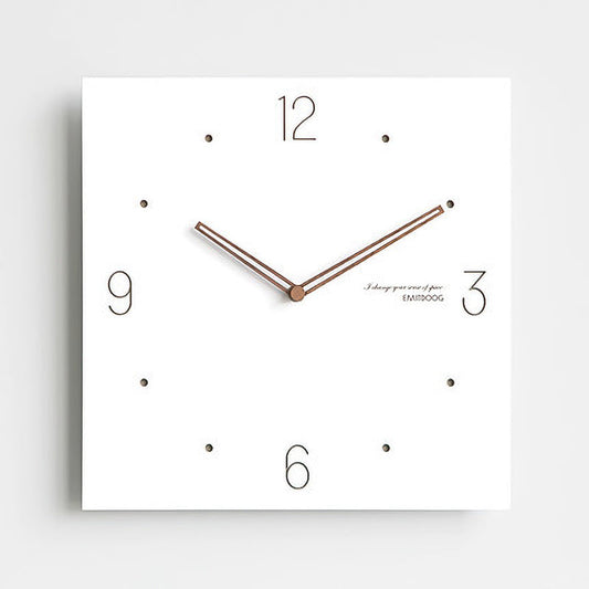 TempoFrame | Modern White Geometric Wall Clock