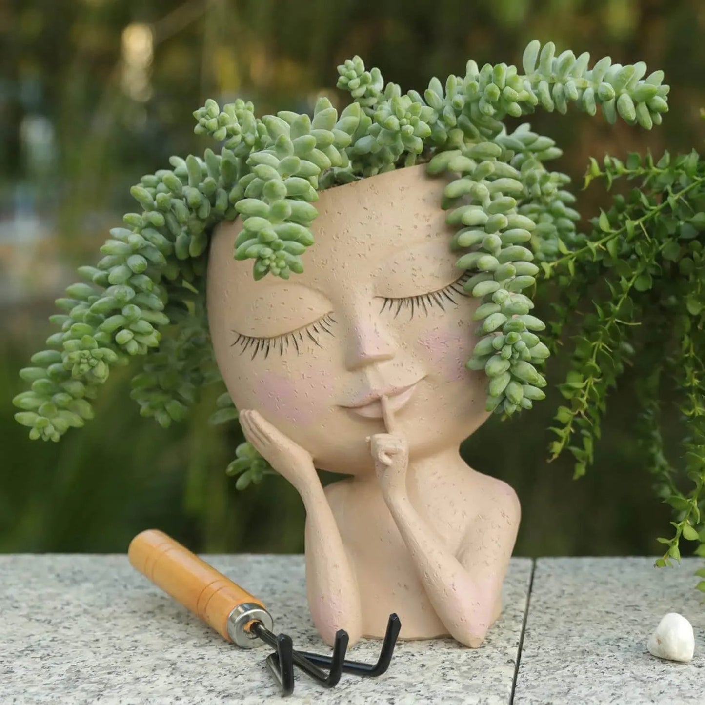 Flourish Face | Contemporary Greenery Planter