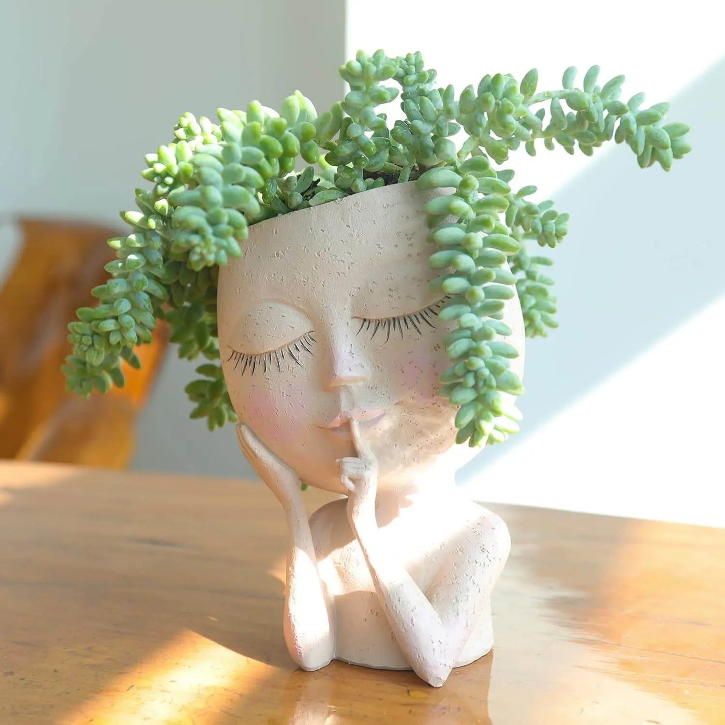 Flourish Face | Contemporary Greenery Planter