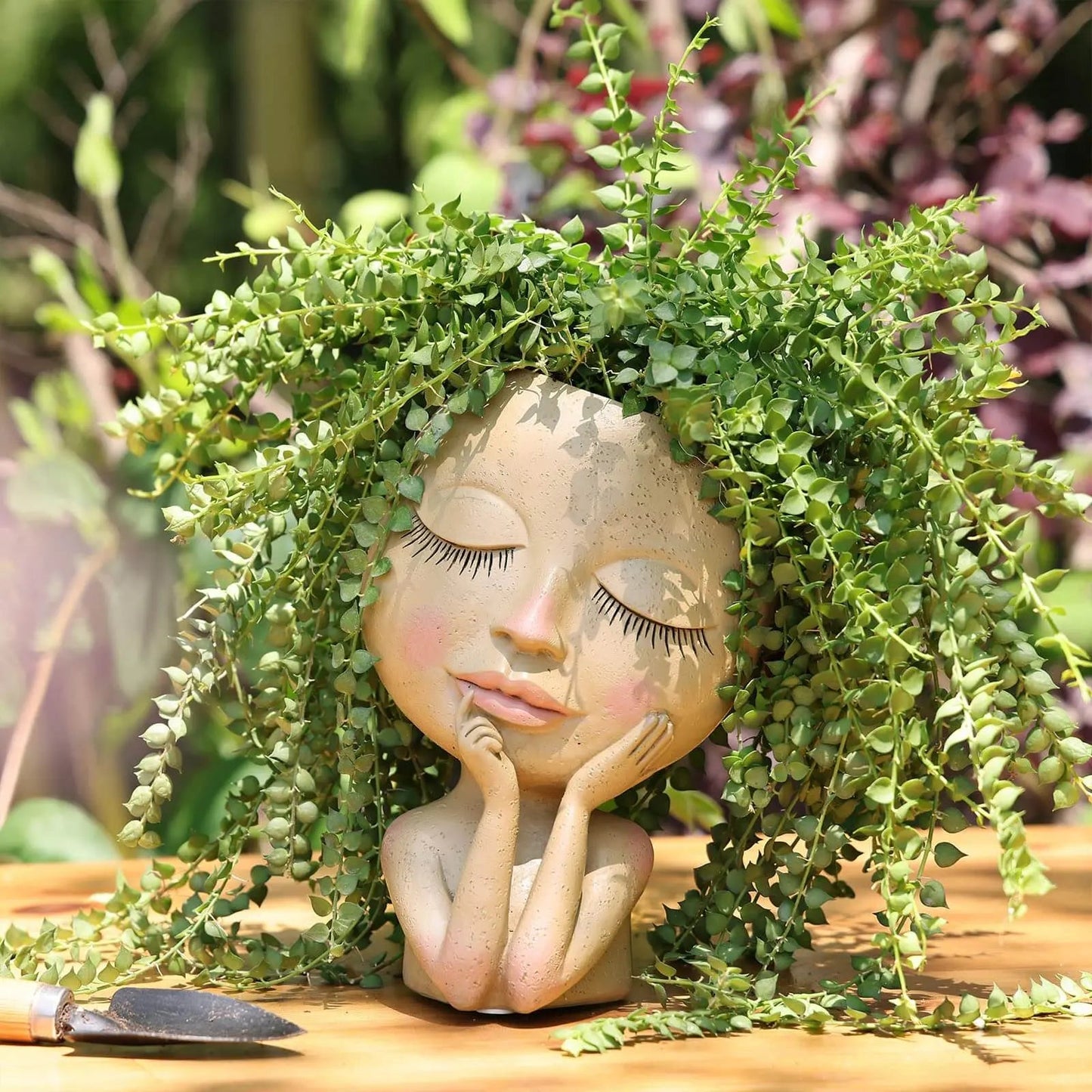 Flourish Face | Contemporary Greenery Planter