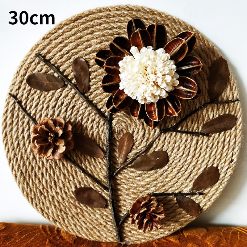 FloraRattan | Handwoven Rattan Wall Decor with Embossed Flowers