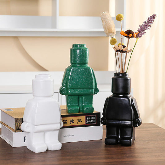 BrickBot | Quirky Robot-Inspired Planter Set
