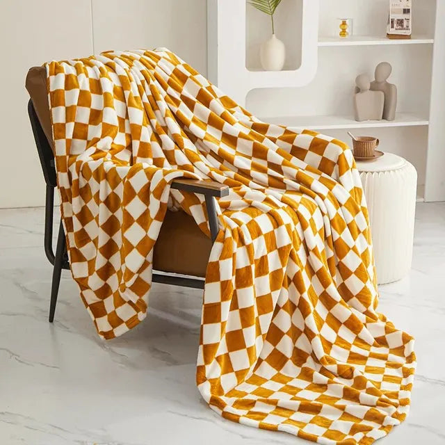 ChicWeave | Stylish Checkerboard Throw Blanket