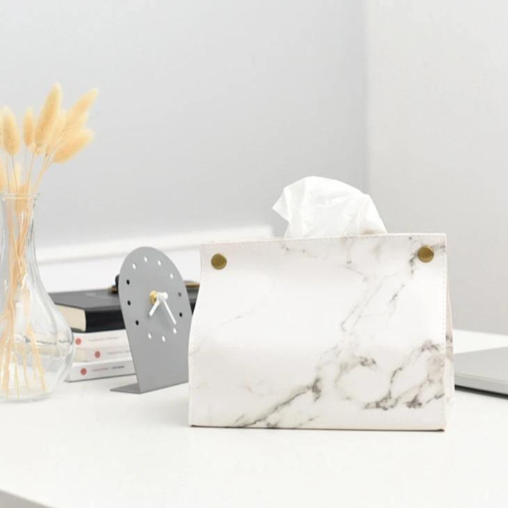 Marble Luxe | Stylish Tissue Holder