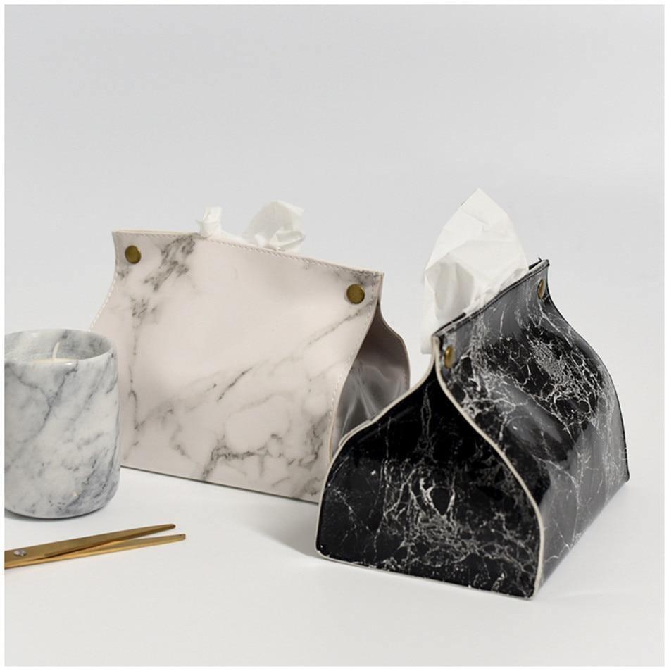 Marble Luxe | Stylish Tissue Holder