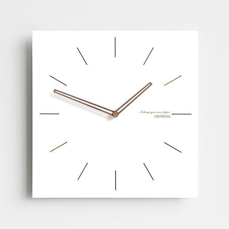TempoFrame | Modern White Geometric Wall Clock
