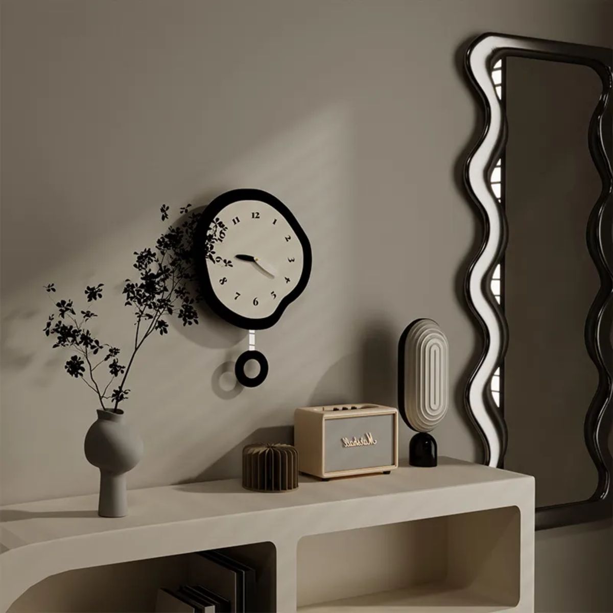 DynaTime | Modern Abstract Twisted Wall Clock