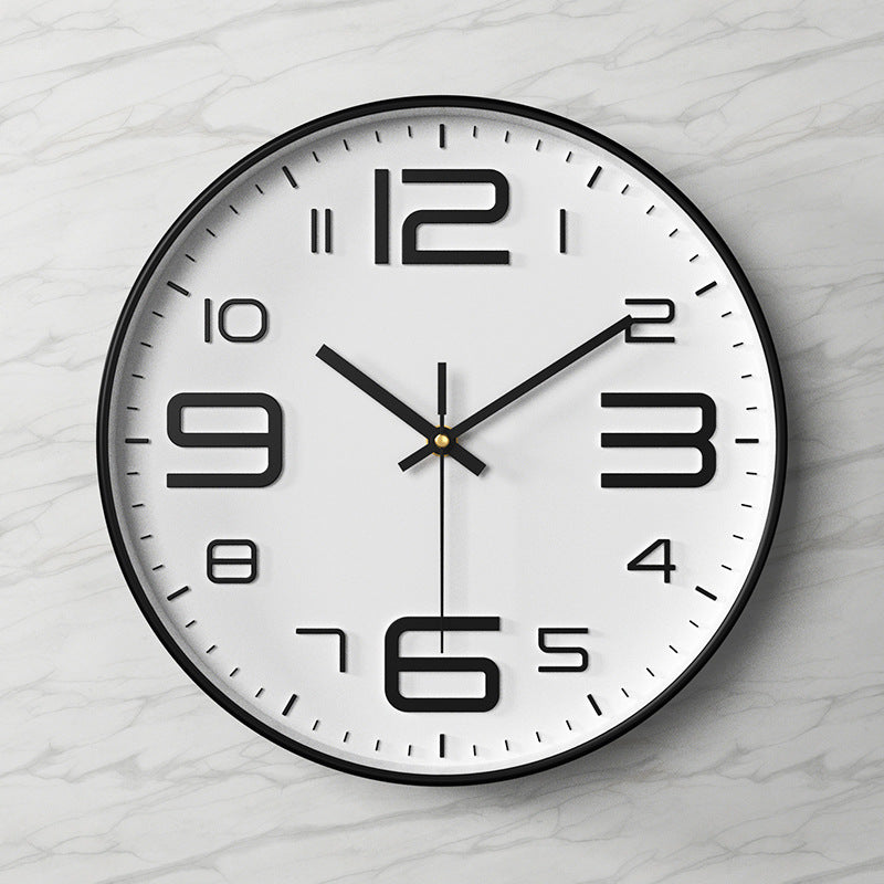 ClaraTick | Sleek 3D Wall Clock with Oversized Numbers