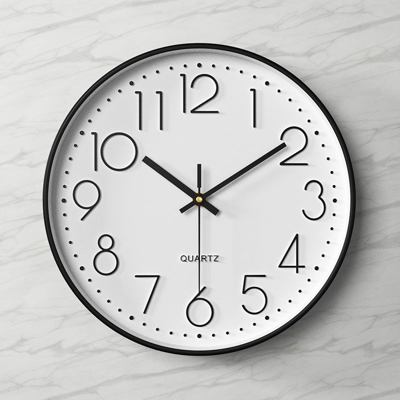 ClaraTick | Sleek 3D Wall Clock with Oversized Numbers