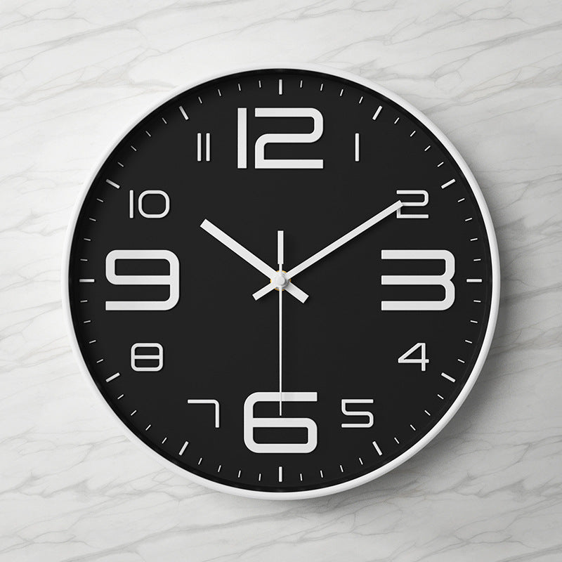 ClaraTick | Sleek 3D Wall Clock with Oversized Numbers