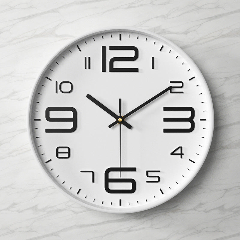 ClaraTick | Sleek 3D Wall Clock with Oversized Numbers