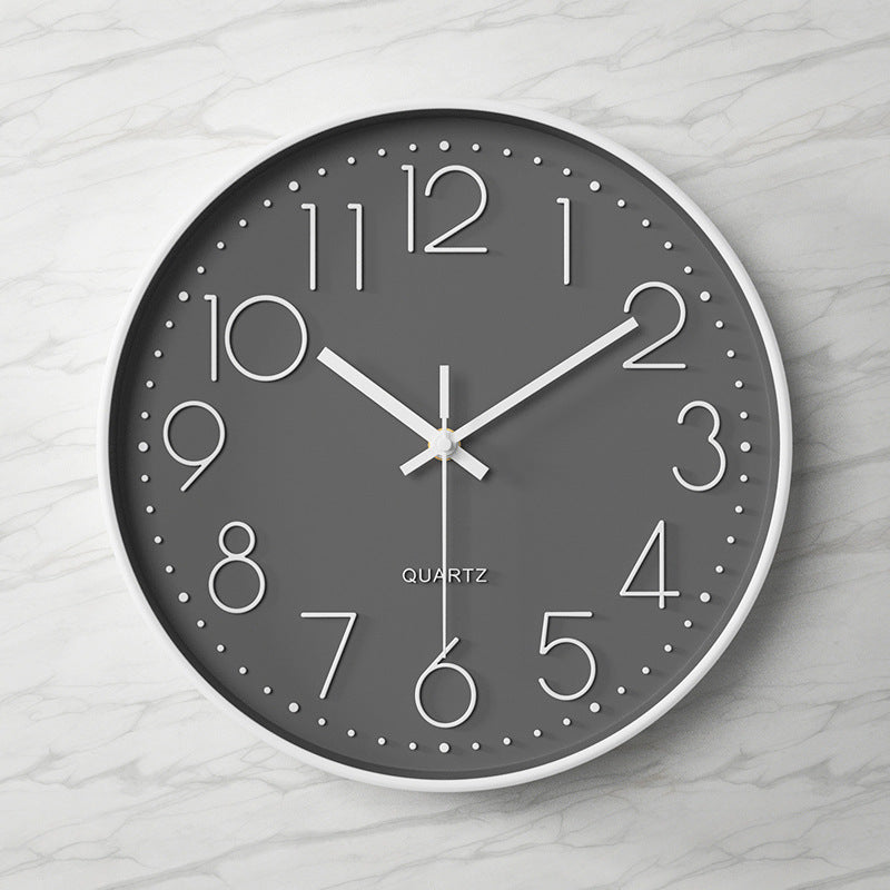 ClaraTick | Sleek 3D Wall Clock with Oversized Numbers