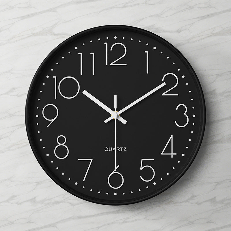 ClaraTick | Sleek 3D Wall Clock with Oversized Numbers