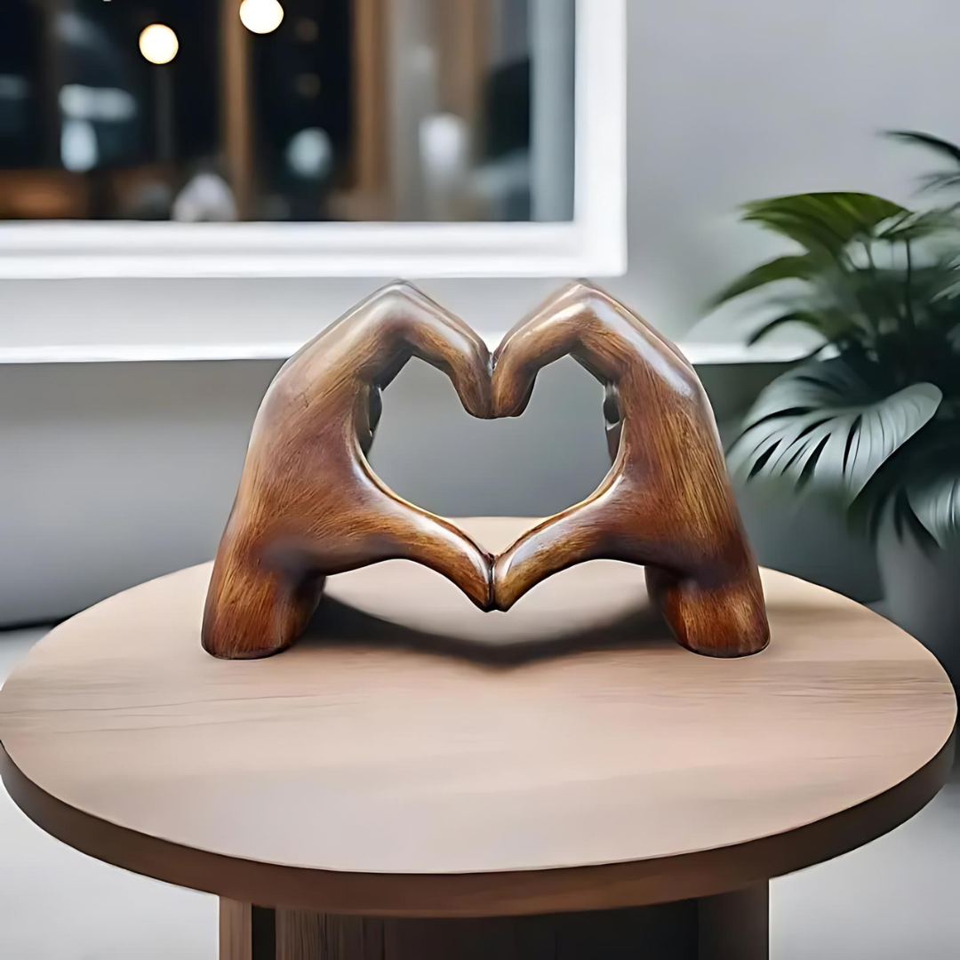 Deep Connection | Modern Art Heart Sculpture