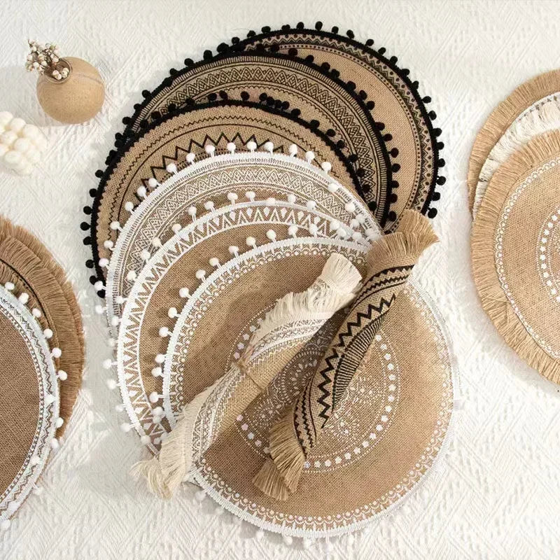 BohoWeave | Rustic Jute Non-Slip Placemats