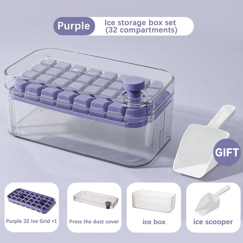 FrostFlex | Silicone Ice Cube Tray with 32 Grids