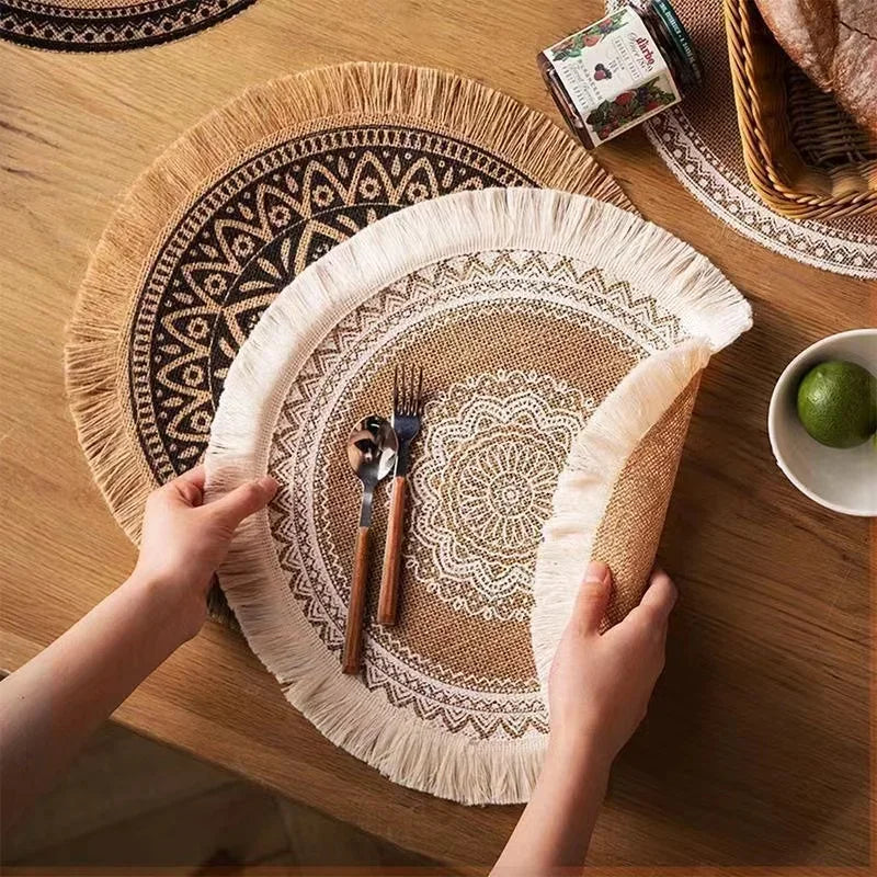 BohoWeave | Rustic Jute Non-Slip Placemats