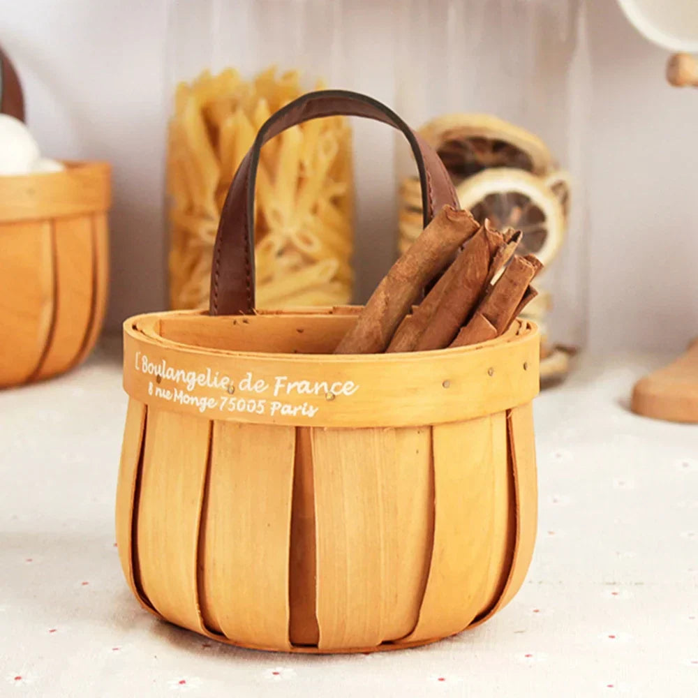 RustiqueTote | Handmade Wooden French Market Basket