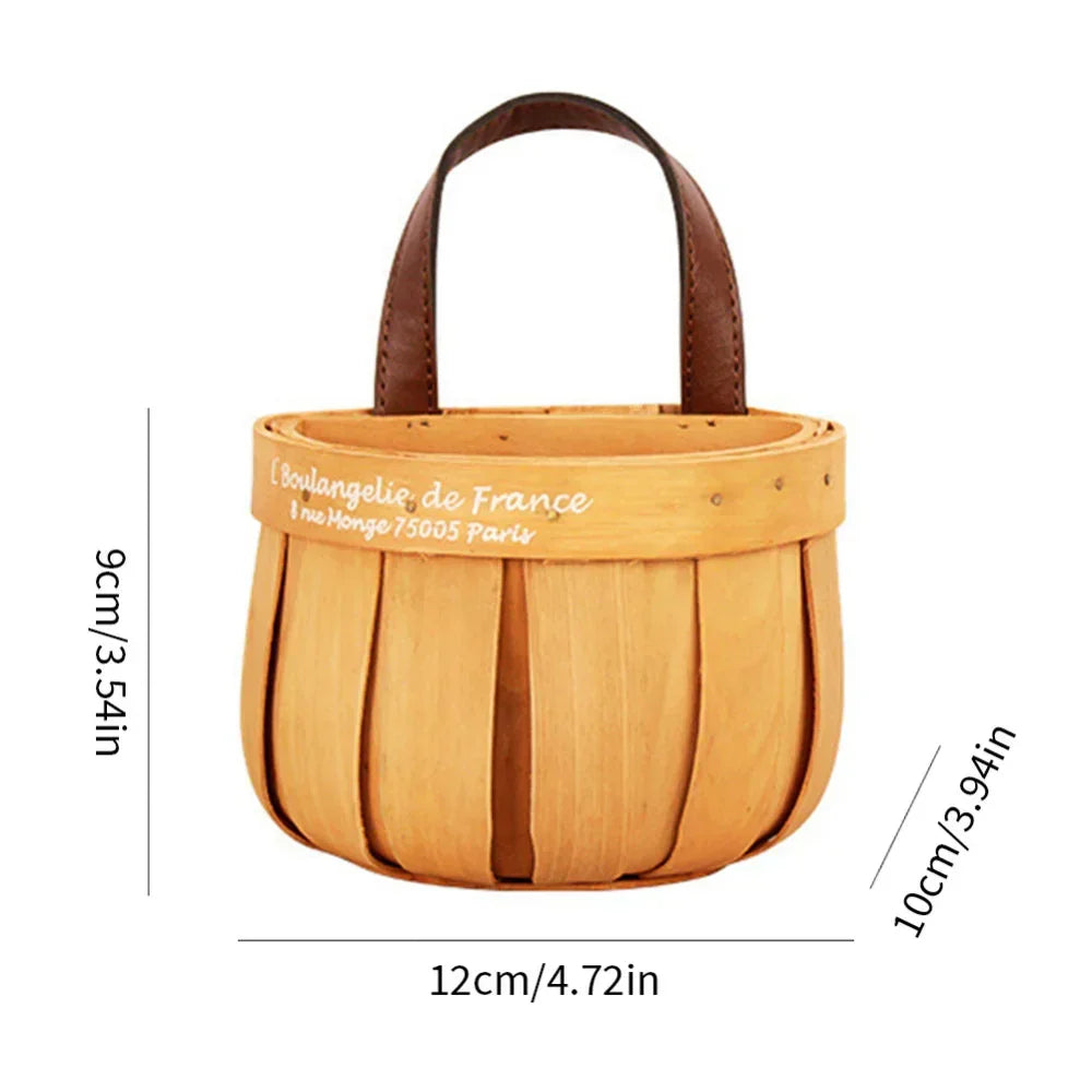 RustiqueTote | Handmade Wooden French Market Basket