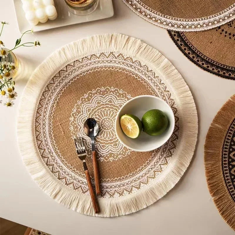 BohoWeave | Rustic Jute Non-Slip Placemats