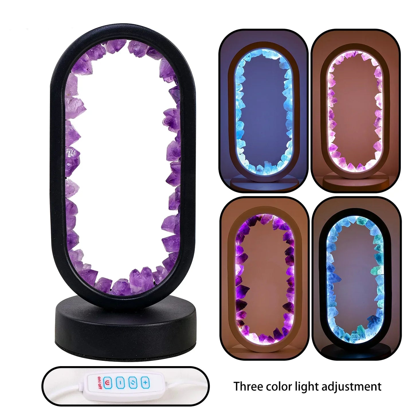 ZenGlow | Natural Soothing Amethyst Calmness Lamp