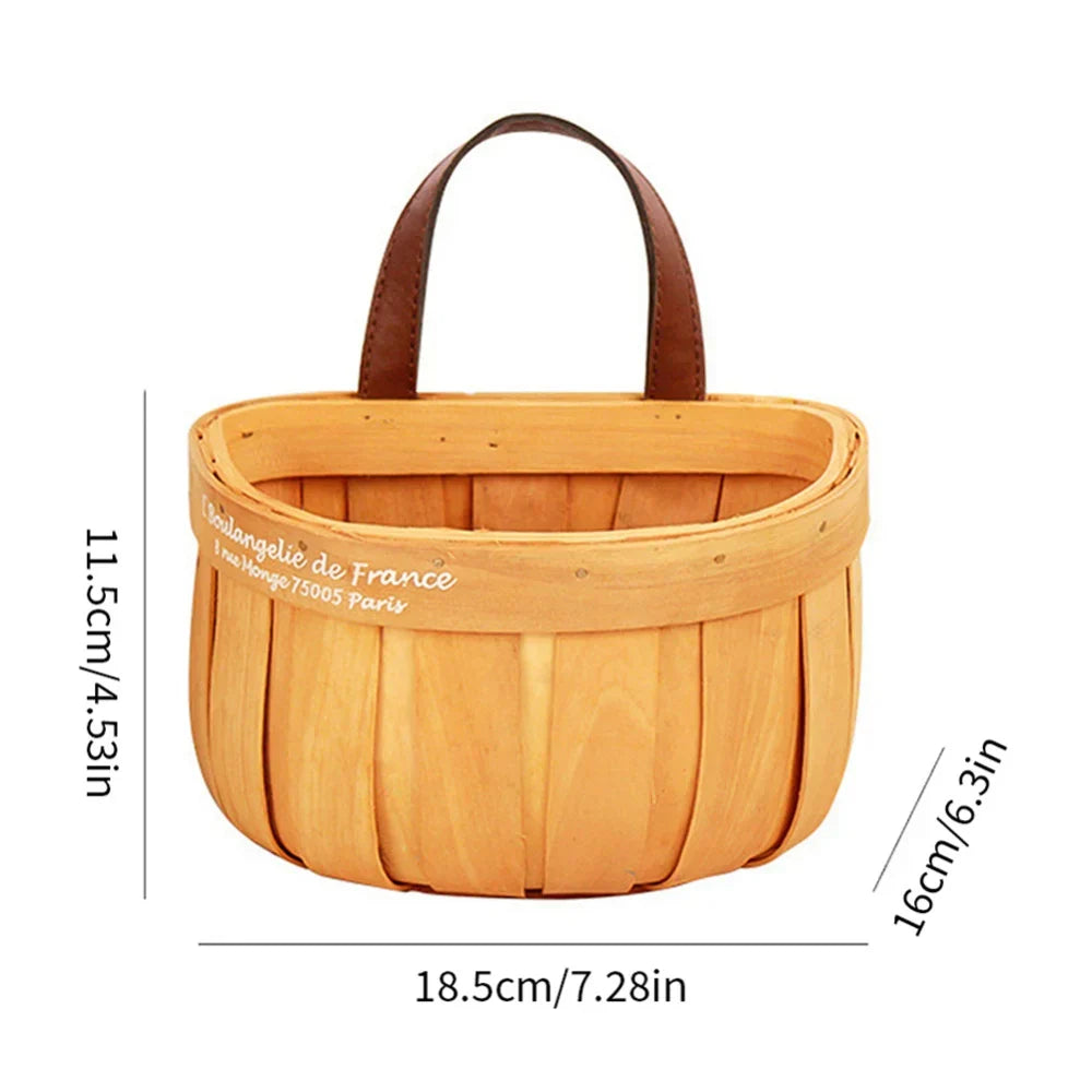 RustiqueTote | Handmade Wooden French Market Basket