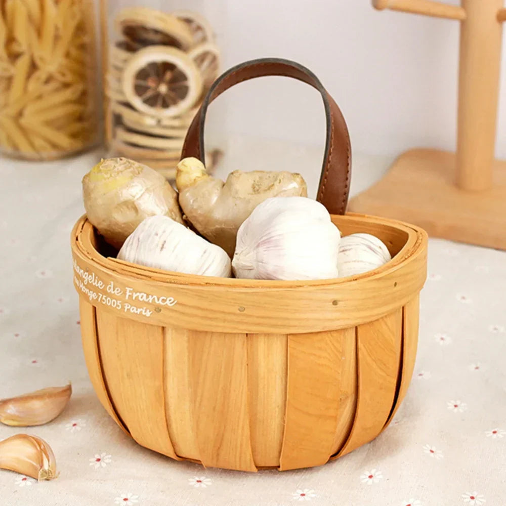 RustiqueTote | Handmade Wooden French Market Basket