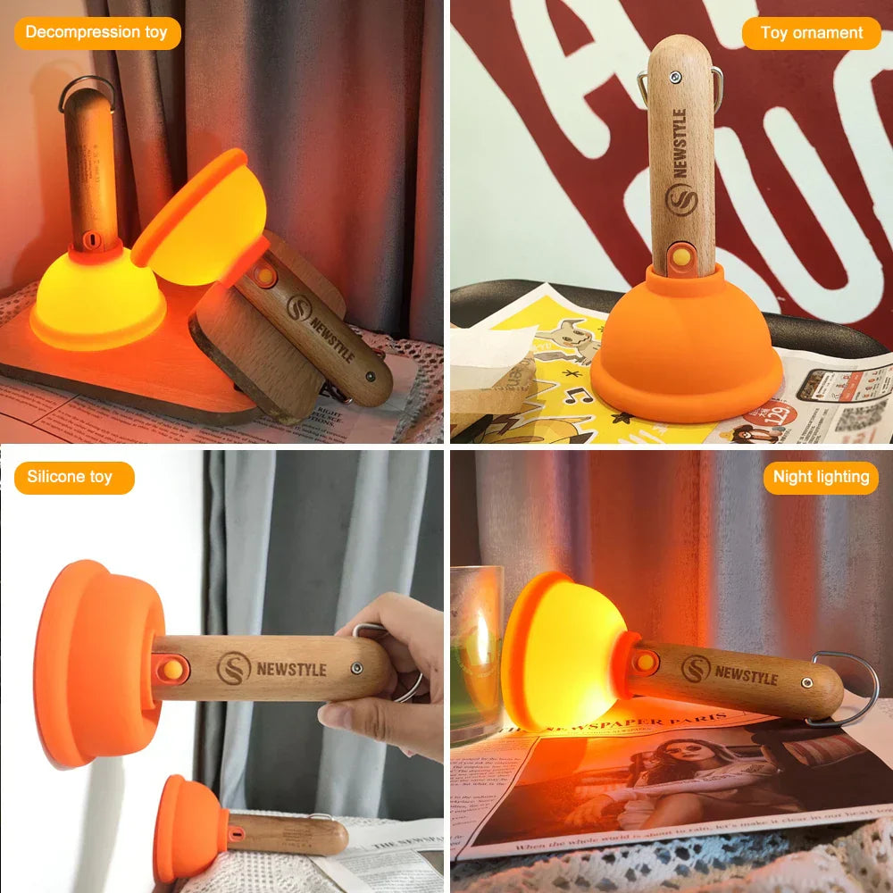 PlungerLume | LED Plunger-Style Night Light