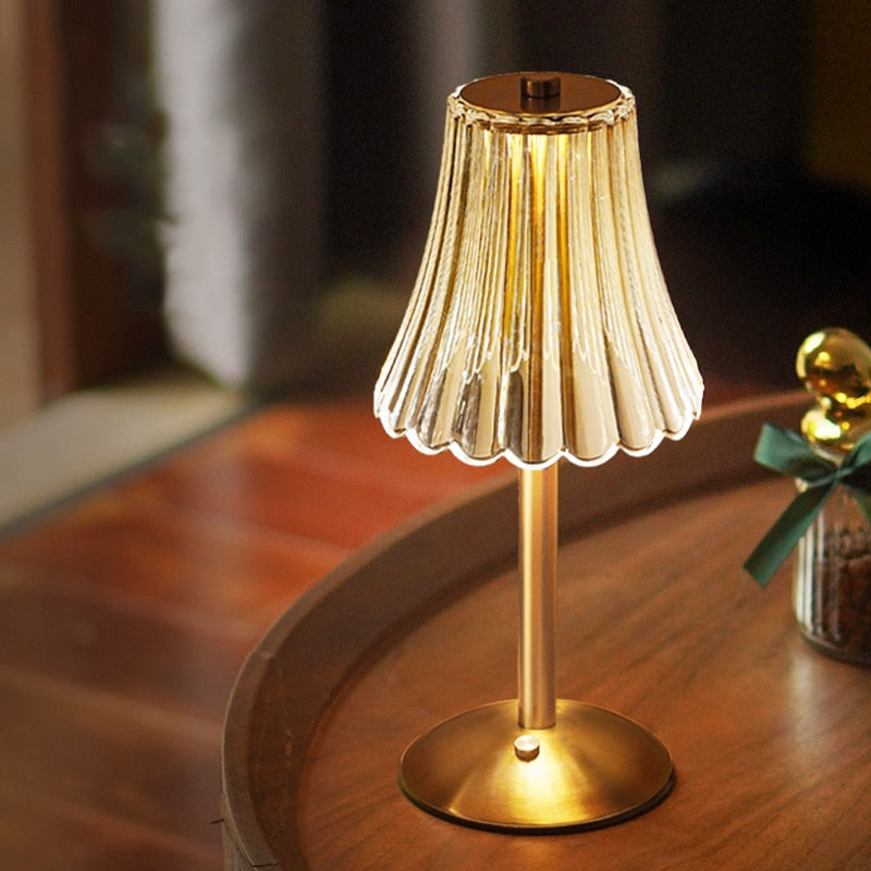 GoldLume | Elegant Crystal Table Lamp