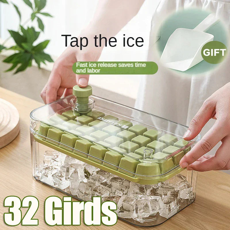 FrostFlex | Silicone Ice Cube Tray with 32 Grids