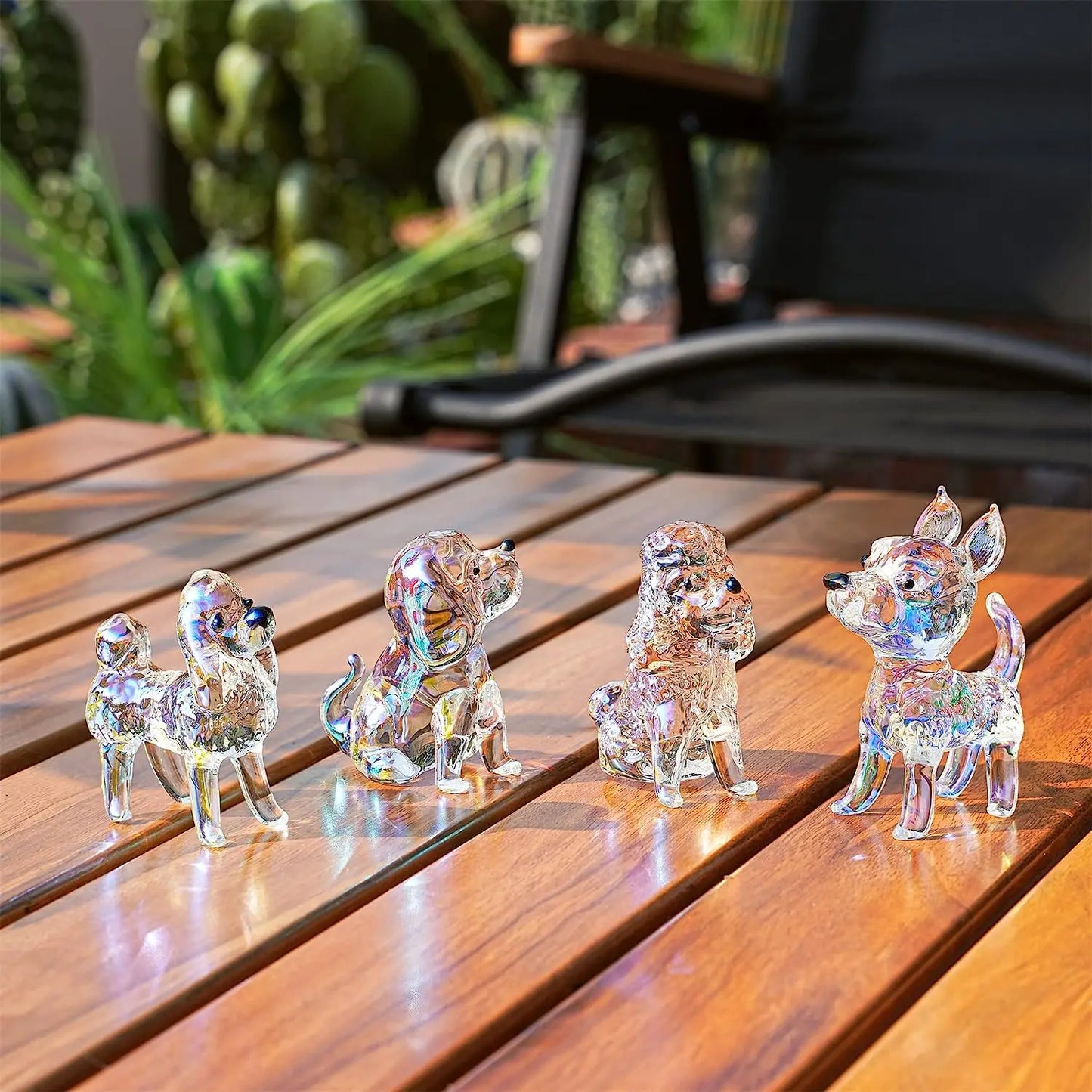 Charming Crystal Pups | Decorative Glass Dog Figures