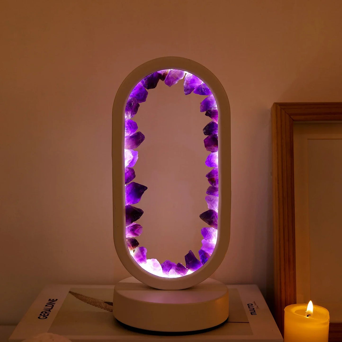 ZenGlow | Natural Soothing Amethyst Calmness Lamp