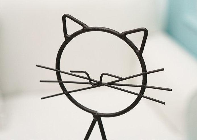 Purrfect Bloom | Iron Cat Planter