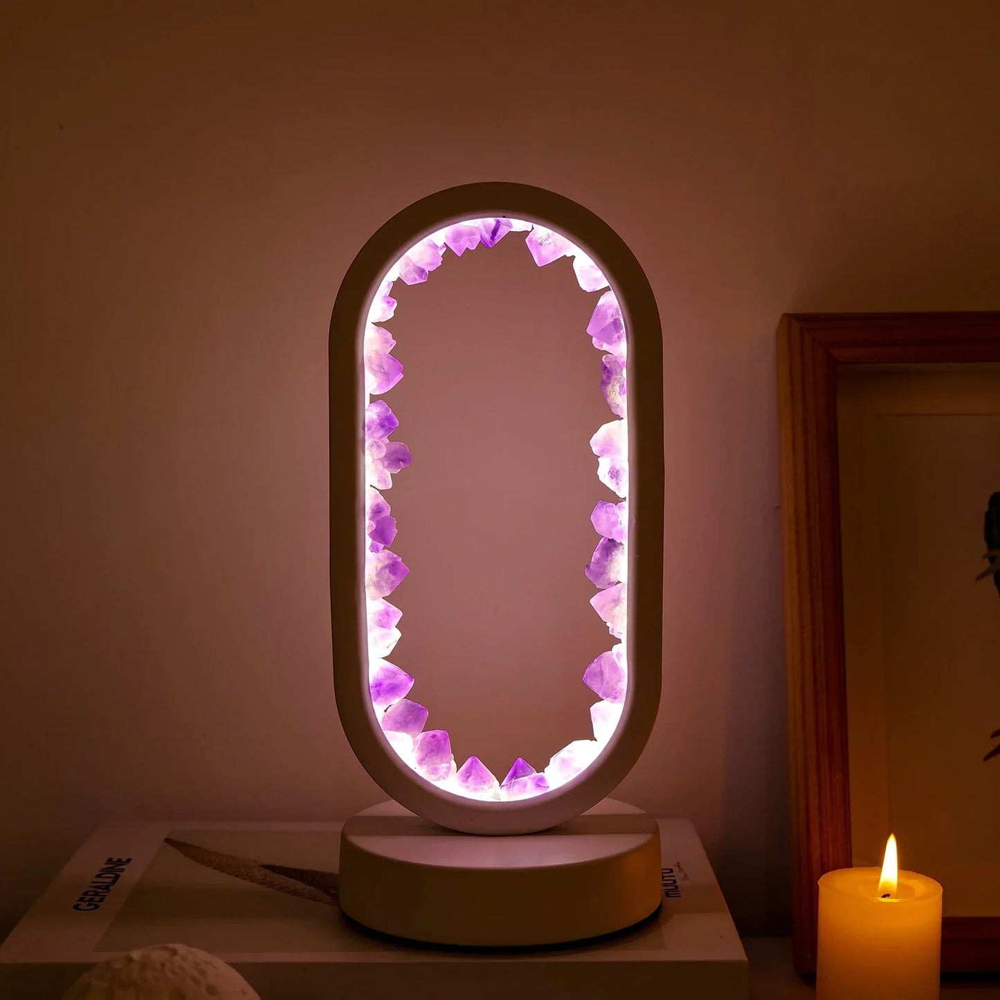 ZenGlow | Natural Soothing Amethyst Calmness Lamp