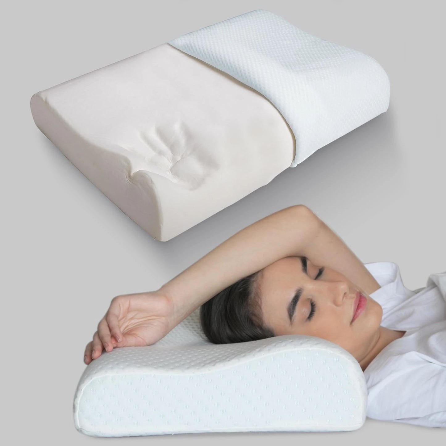 SupportEase | Memory Foam Neck Pillow
