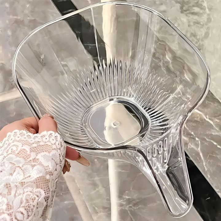 ClearFlow | Elegant Transparent Multifunctional Kitchen Drain Basket