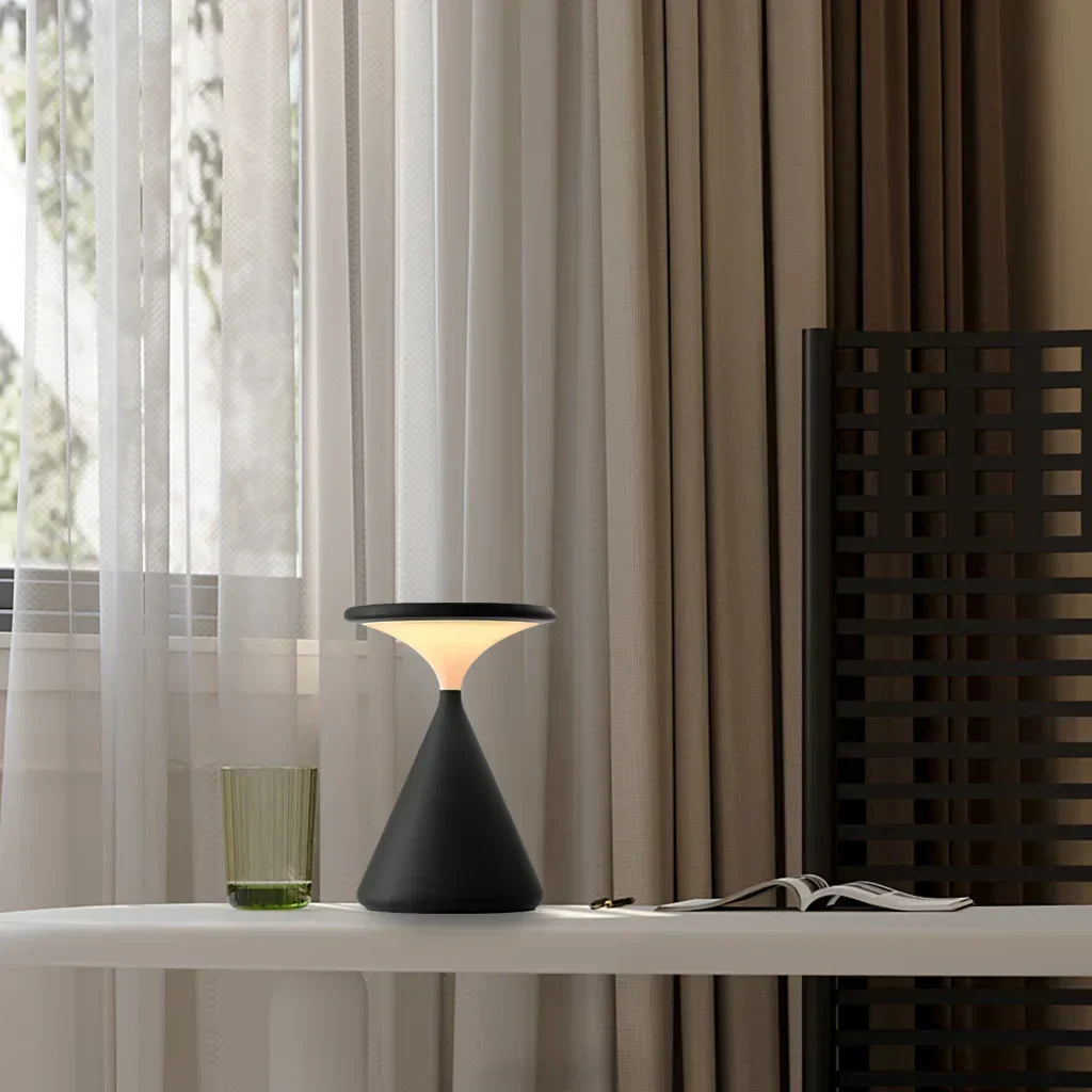 AeronGlow | Wireless Hourglass Table Lamp
