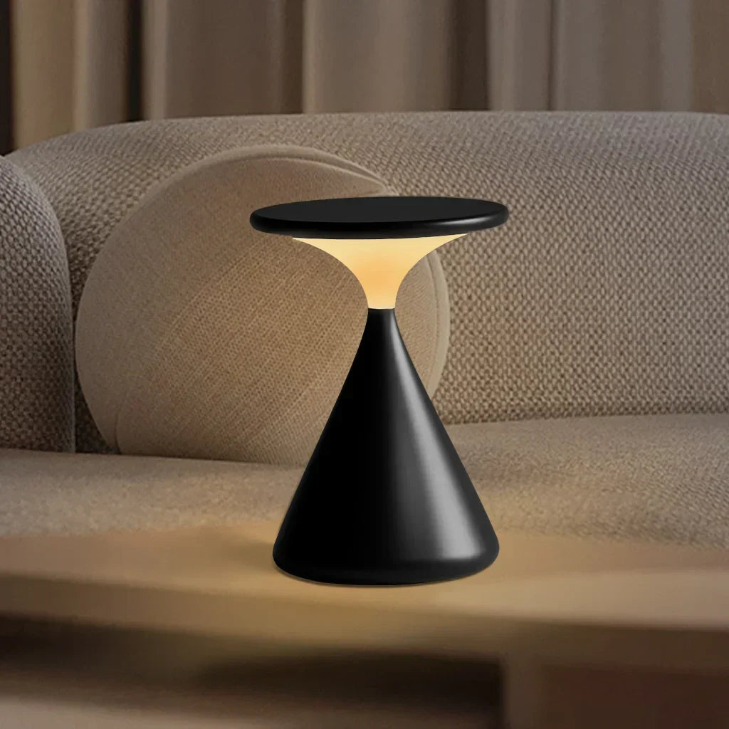 AeronGlow | Wireless Hourglass Table Lamp