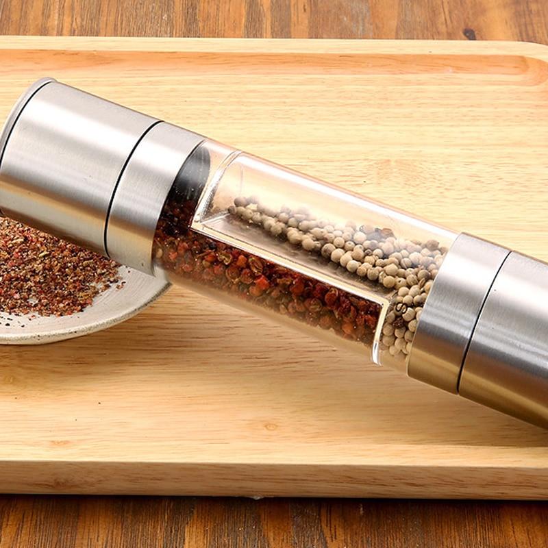 SpiceBlend | Premium 2-in-1 Salt & Pepper Grinder