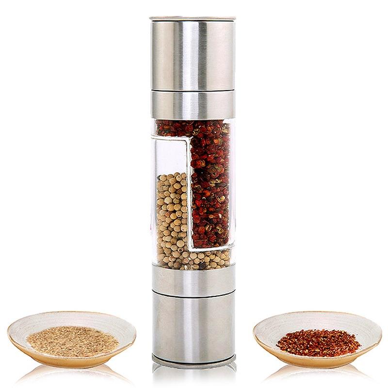 SpiceBlend | Premium 2-in-1 Salt & Pepper Grinder