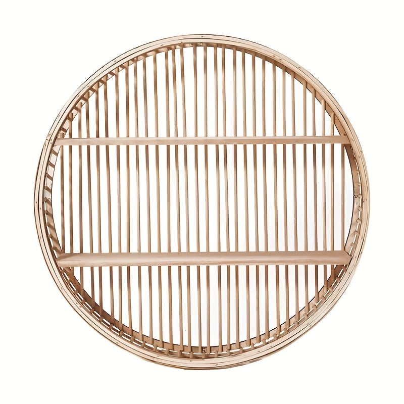 BambooHarmony | Boho Handmade Bamboo Wall Shelf